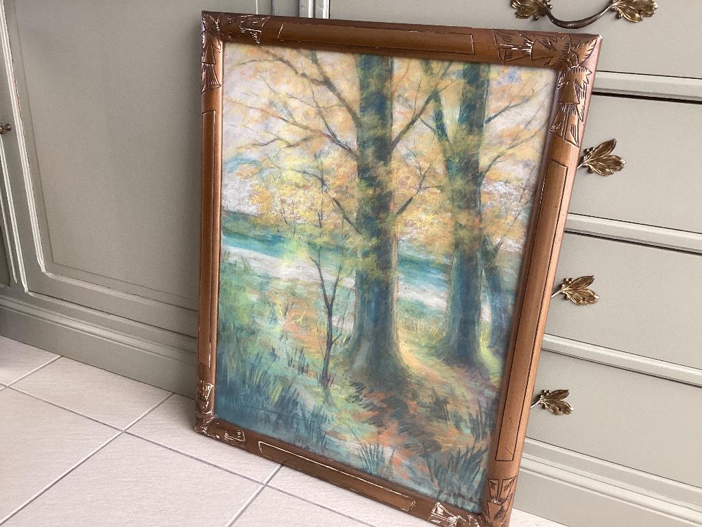 Mooie pastel van Charles POUPAERT (Brugge 1874-1935), Ophalen