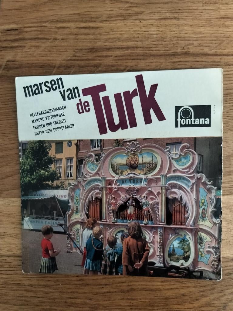 Goede single met marsen van draaiorgel den Turk., Ophalen of Verzenden
