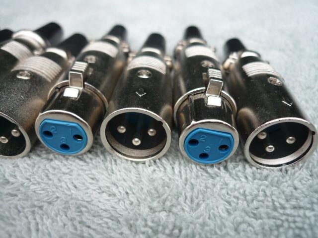 Set van 10 XLR 3-polige M/F PRO-kwaliteitsconnectoren, Ophalen of Verzenden, Nieuw, Instrument