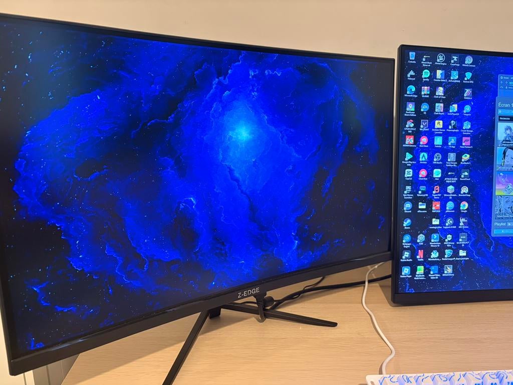 Ecran pc 180hz 24pouce, Computers en Software, Monitoren, Ophalen, Zo goed als nieuw, VA