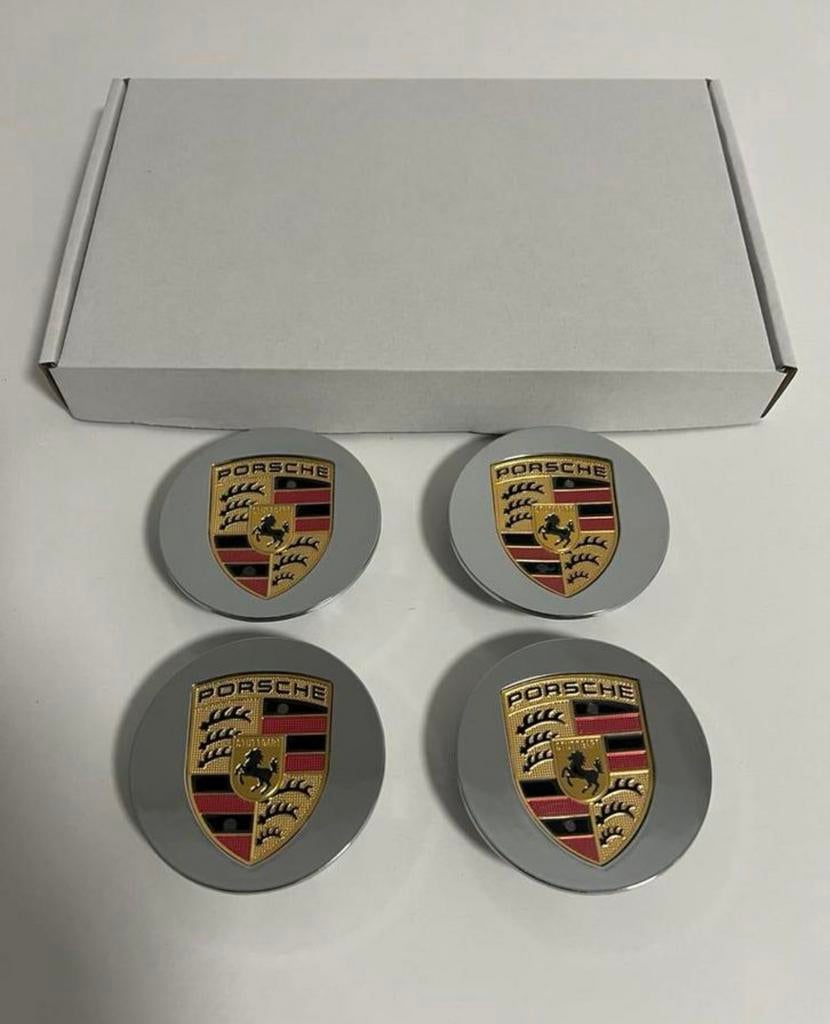 Capuchons de moyeux/couvre-roues Porsche — 76 mmchromée, Enlèvement ou Envoi, Neuf