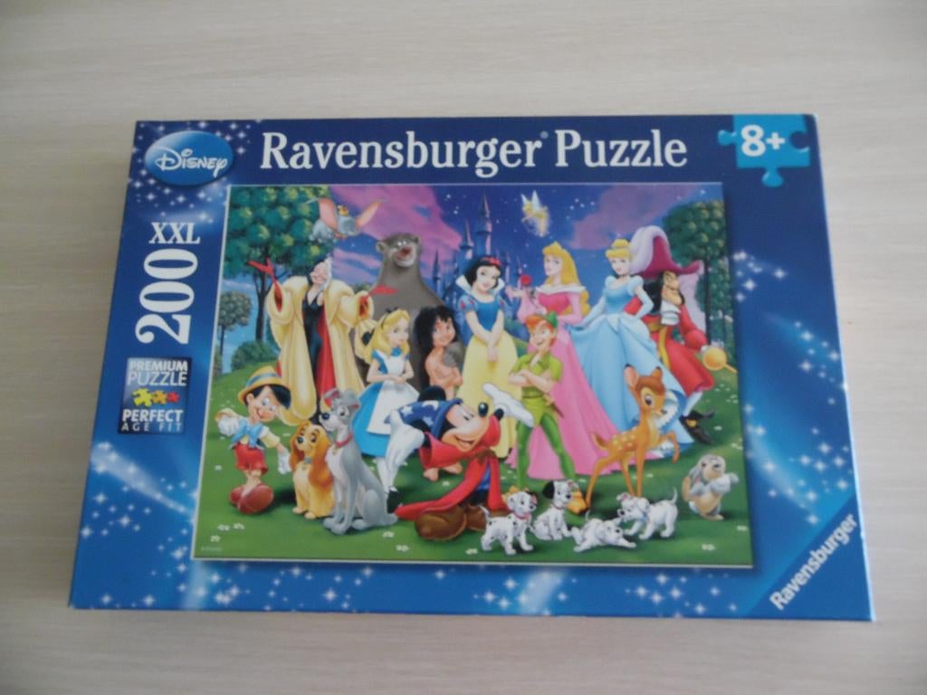 PUZZLE PERSONNAGES DISNEY     200 PIÈCES XXL, Enlèvement ou Envoi, Plus de 50 pièces, Comme neuf, 6 ans ou plus