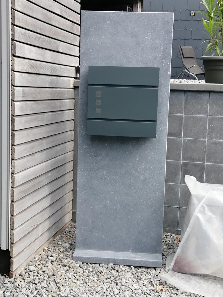 Boîte aux lettres en vrai pierre bleue belge, Jardin & Terrasse, Boîtes aux lettres, Pierre