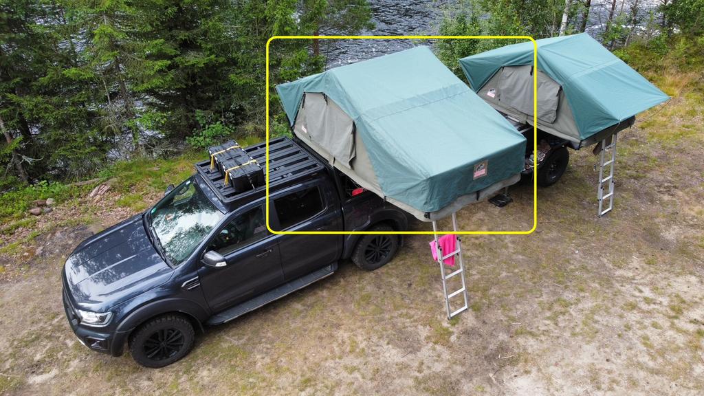 Daktent tembo 163cmx240cmx126cm met ondertent, Caravans en Kamperen, Tenten, tot en met 3, Gebruikt, Ophalen