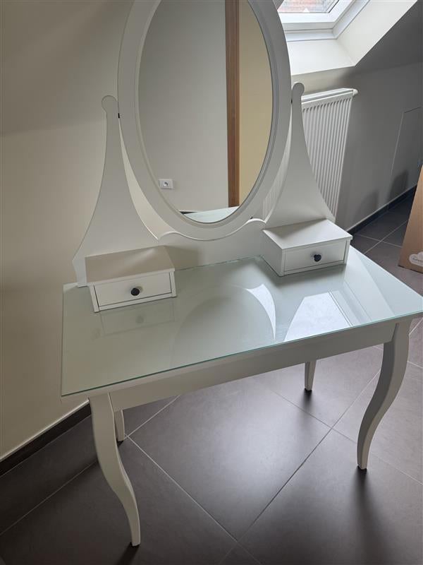 Ikea HEMNES verzorgtafel met spiegel, Ophalen, 50 tot 100 cm, Zo goed als nieuw, Ikea