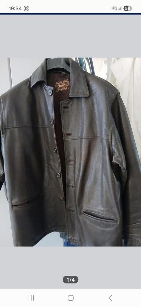 VESTE CUIR BUFFLE 3/4 XL A XXXL PRIX 55 EUR, Enlèvement