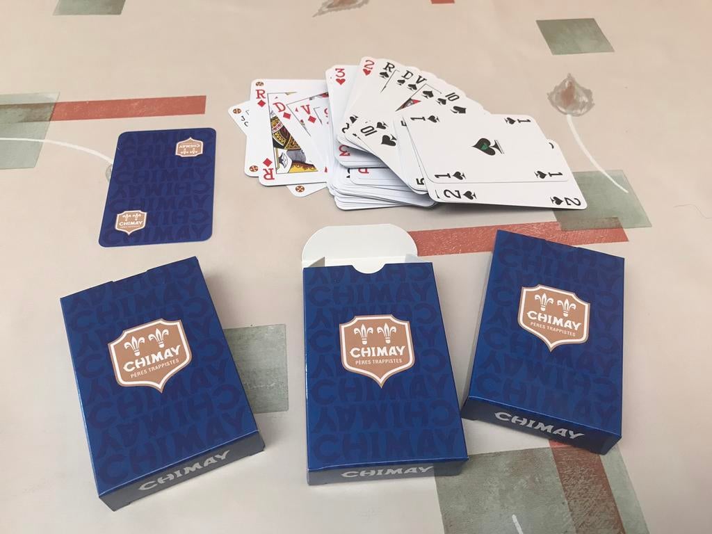 Cartes à jouer Trappist Chimay, 3 pour 15€, Collections, Enlèvement ou Envoi, Neuf, Autres types