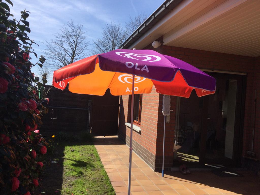 Parasol van OLA, Tuin en Terras, Parasols, Ophalen, Nieuw, Strandparasol