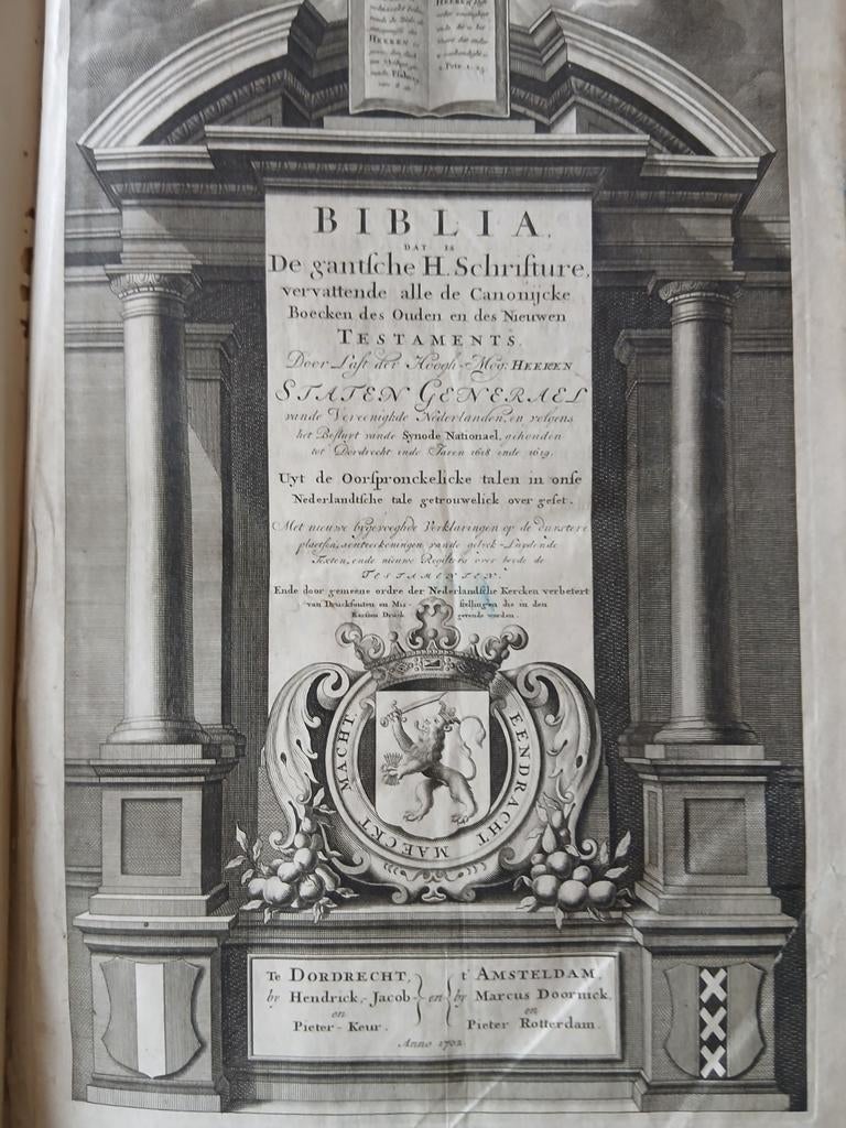 Statenbijbel uit 1702, Antiek en Kunst, Ophalen