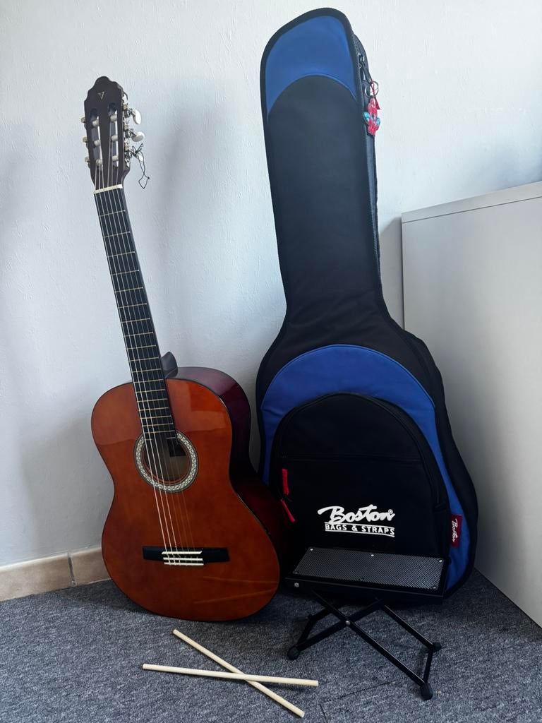 Klassieke gitaar set voor beginners en professionals, Muziek en Instrumenten, Verzenden, Nieuw, Klassieke of Spaanse gitaar, Met koffer