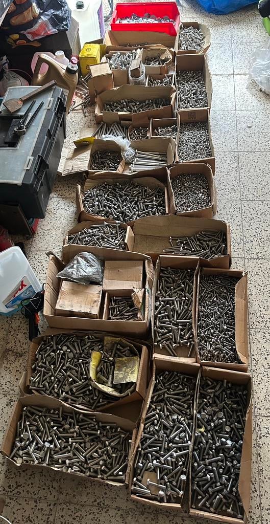 Inox schroef verschillende maten, Bricolage & Construction, Quincaillerie & Fixations, Enlèvement, Comme neuf, Inox