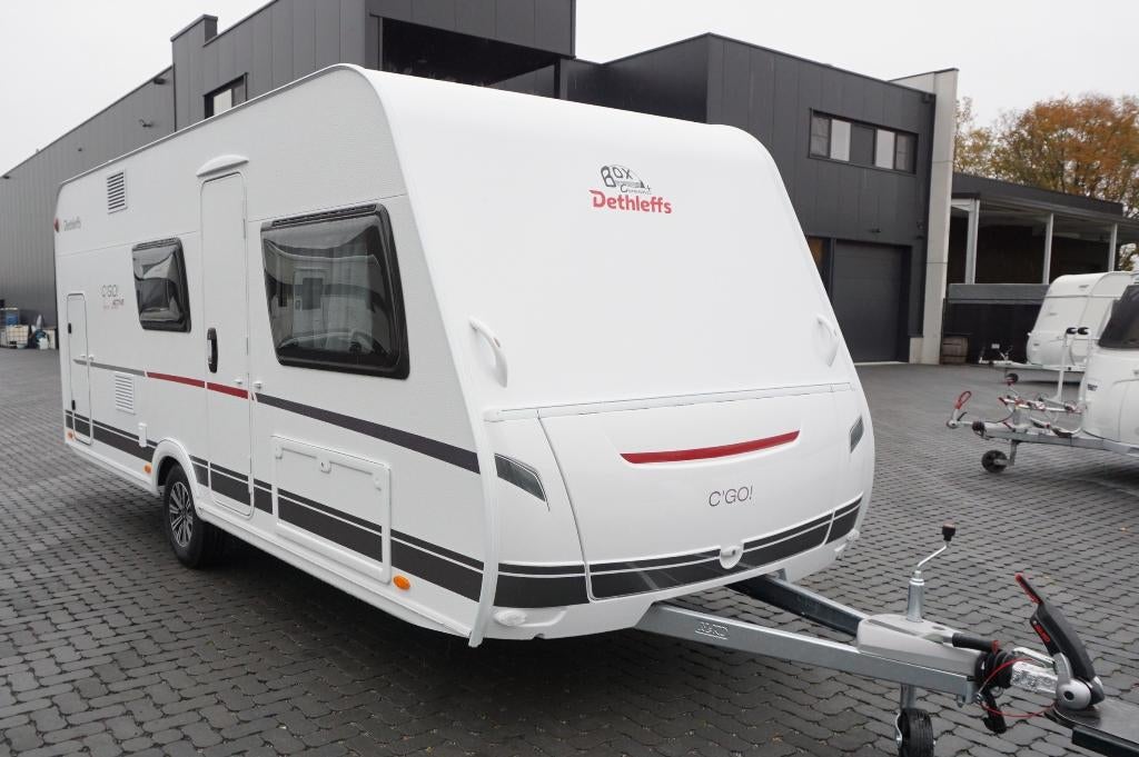 Nieuwe 6pers.Dethleffs met stapelb, treinzit, 2pers bed, Caravans en Kamperen, Caravans, Bedrijf, tot en met 6, Treinzit, Dethleffs