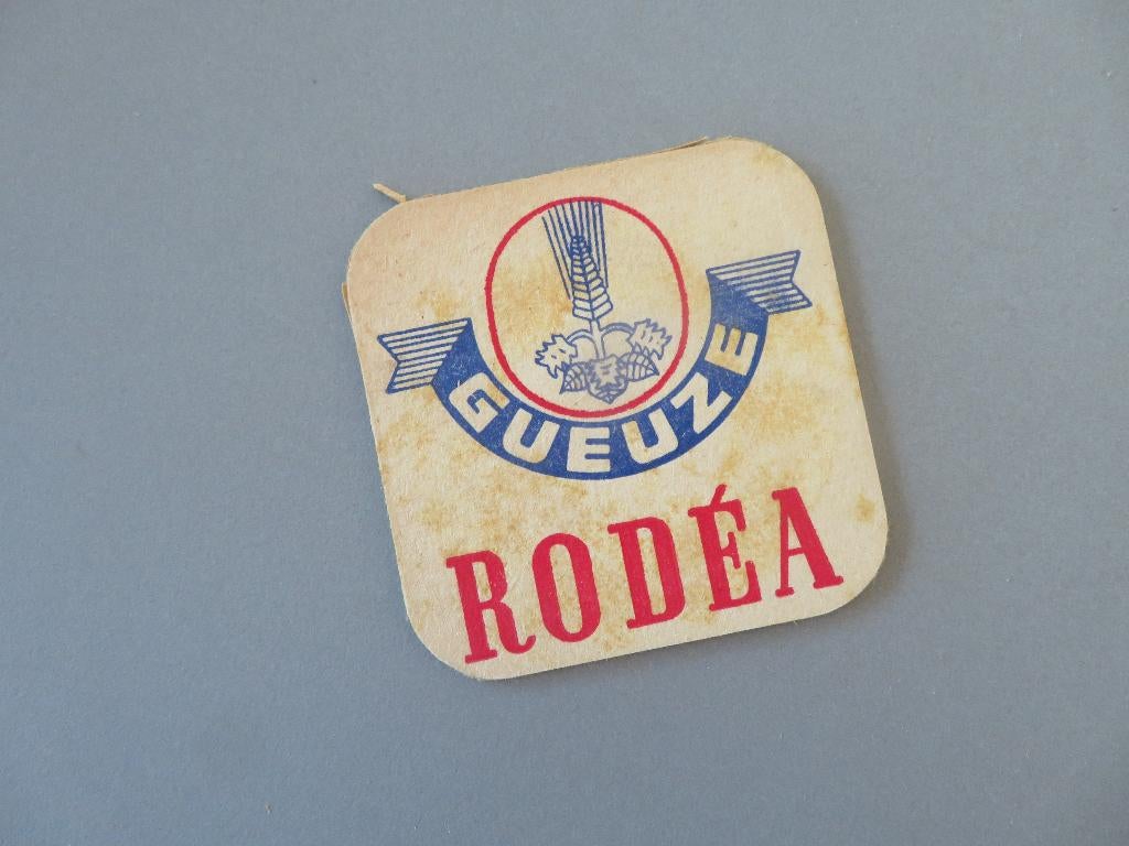 oud bierviltje Geuze Rodéa, Ophalen of Verzenden, Zo goed als nieuw, Viltje(s), Overige merken