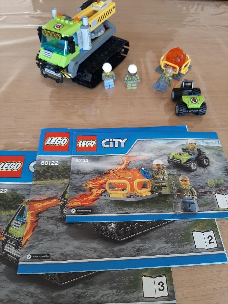 Lego City Volcano Explorers set 60122 Volcano Crawler, City, Lego, Ophalen of Verzenden, Complete set