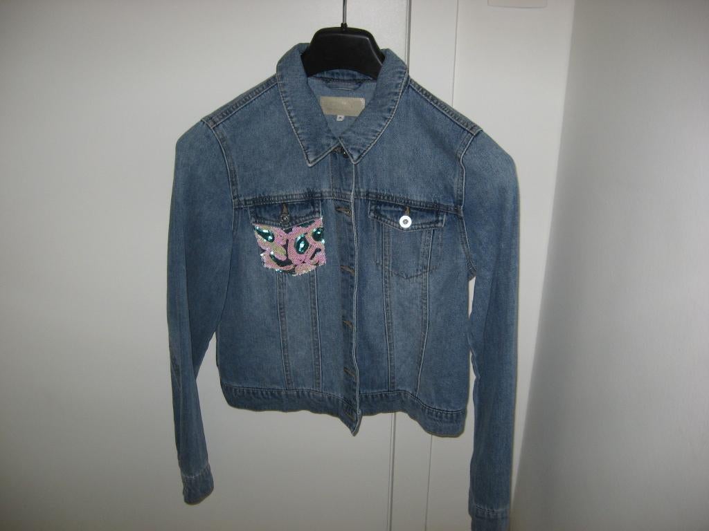 Jeansjasje maat 38 ONLY, Maat 38/40 (M), Only, Blauw, Ophalen of Verzenden