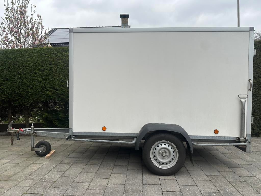 Power Trailer gesloten aanhangwagen 750kg, Auto diversen, Aanhangwagen-onderdelen, Ophalen, Gebruikt