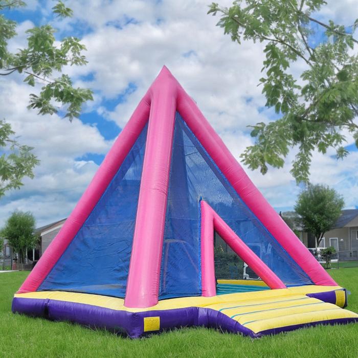 -35% GROTE KORTINGACTIE!! Groot Pyramide springkasteel!!, Ophalen, Zo goed als nieuw