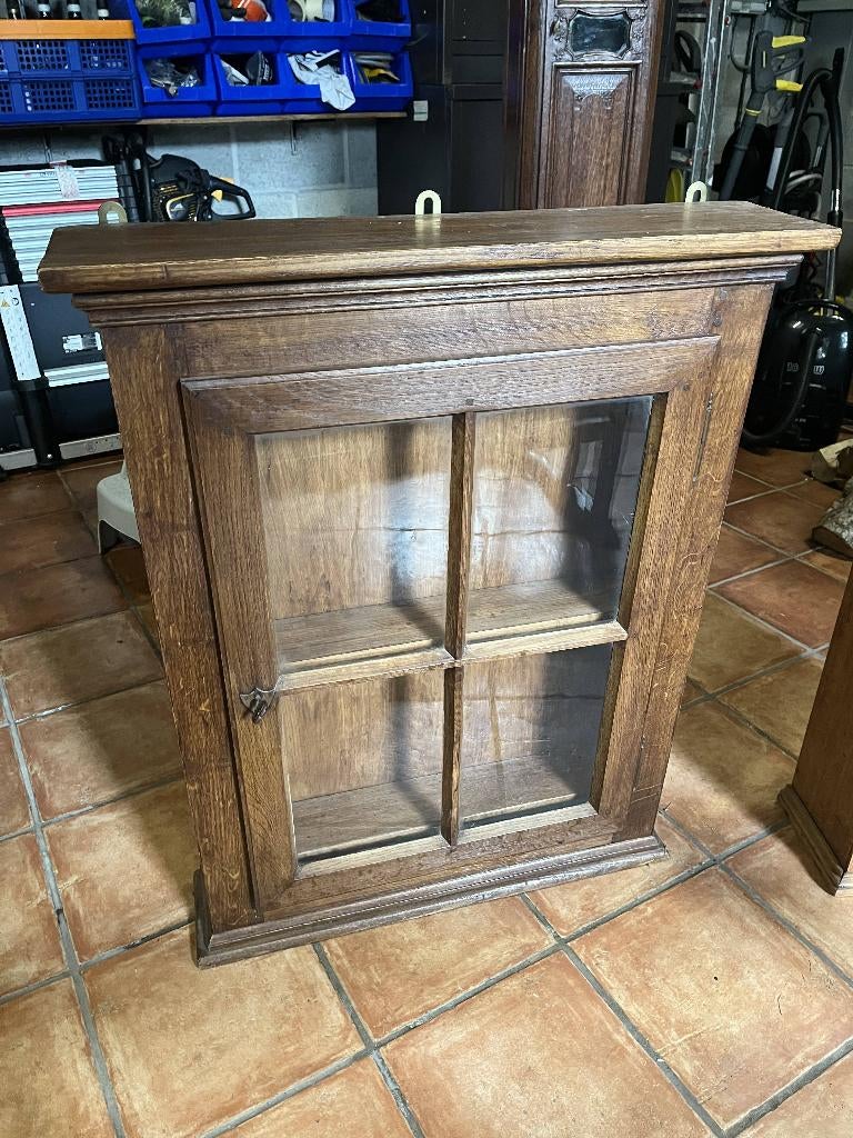 Louis-Philippe antiek eikenhouten medicijnkastje, Ophalen