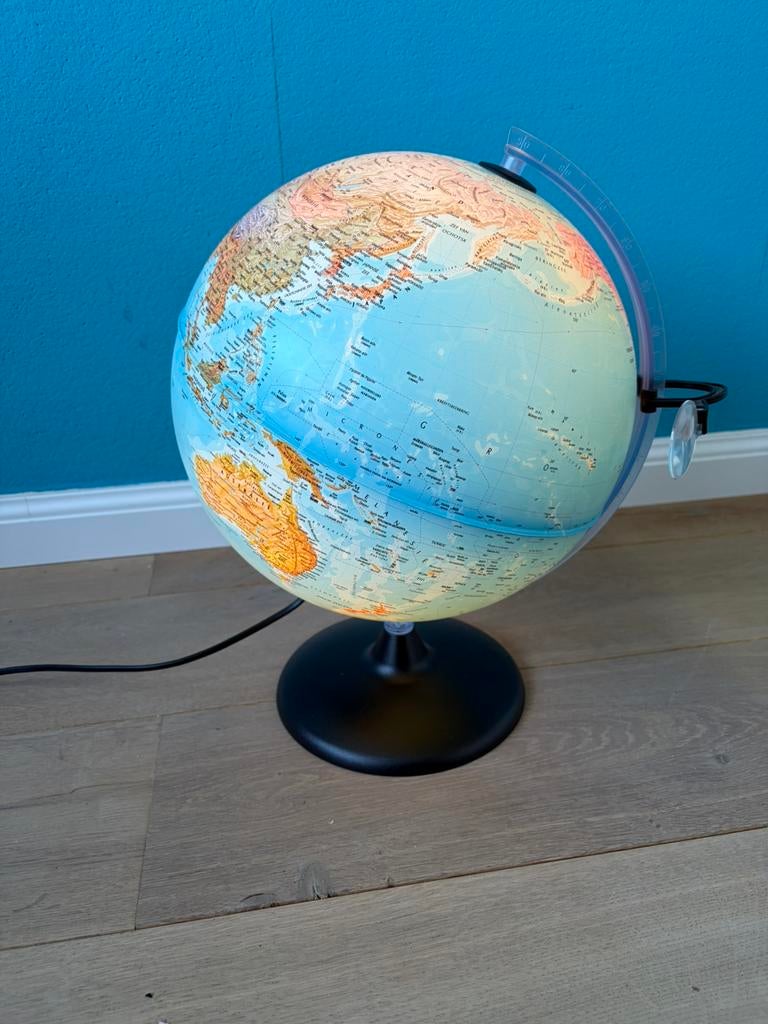 Wereldbol met licht, Ophalen of Verzenden, Verlicht, Zo goed als nieuw