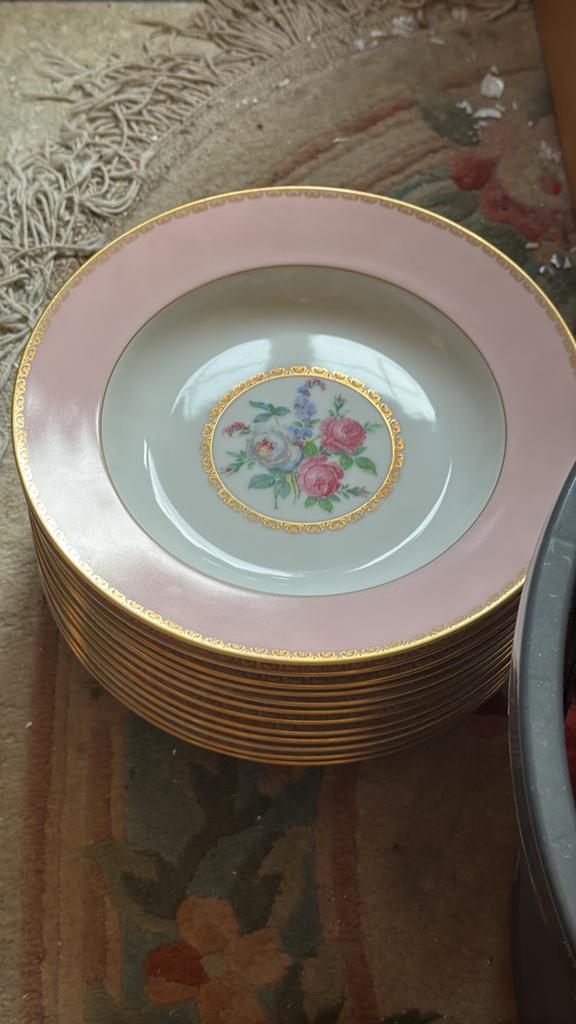 Vaisselle Tettau Rose Royal, Antiquités & Art, Enlèvement