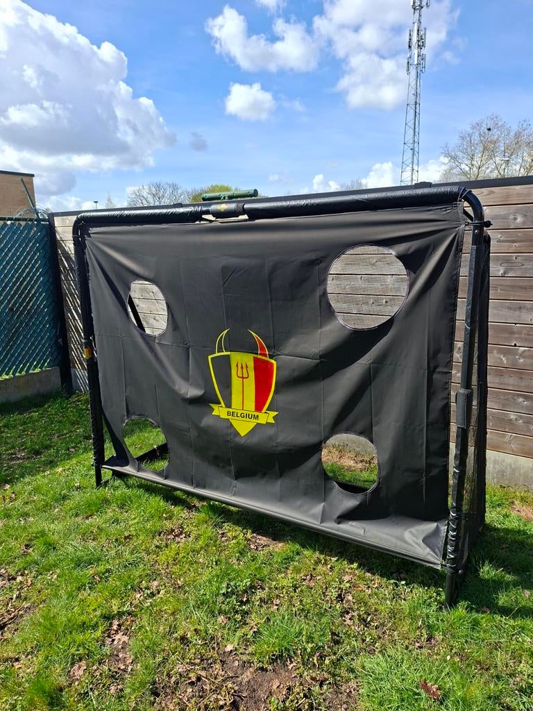 Voetbaldoel met trainingsnet, Ophalen