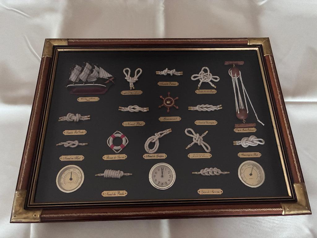 Kader met maritieme knopen, Ophalen of Verzenden, Hout, 50 tot 75 cm, Minder dan 50 cm