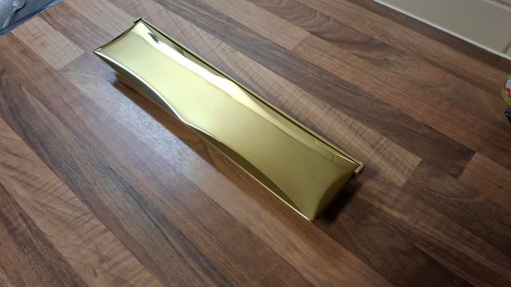 Brievenbus messing echte een zware uitvoering, Ophalen