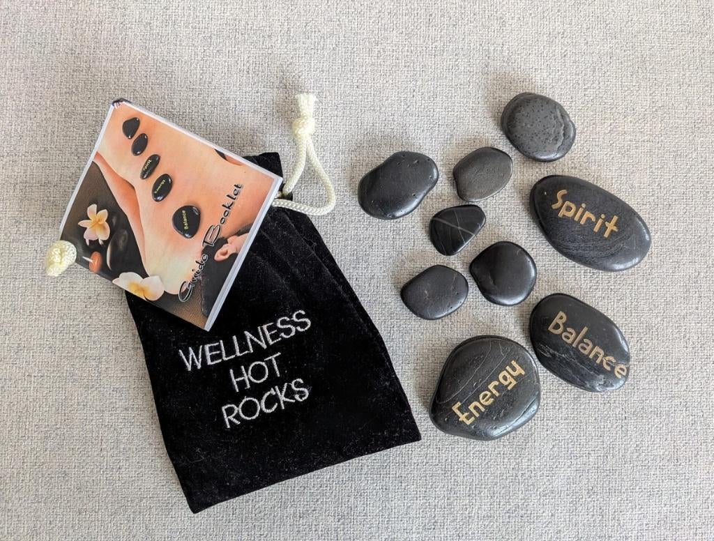 Hot Stone massage set - 9-delig, Ophalen of Verzenden, Zo goed als nieuw, Hotstone