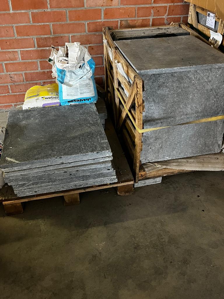 Vietnamese blauwe steen, Tuin en Terras, Tegels en Klinkers, Ophalen, Overige typen, Nieuw, Natuursteen