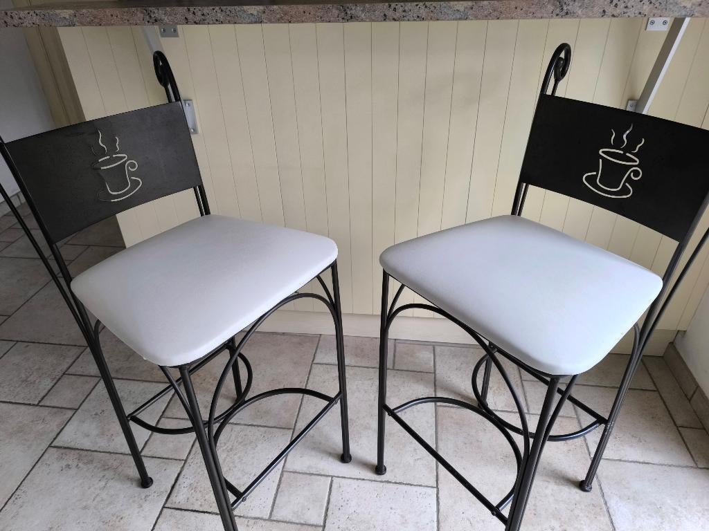 Chaises bar, Maison & Meubles, Enlèvement, Utilisé, Métal