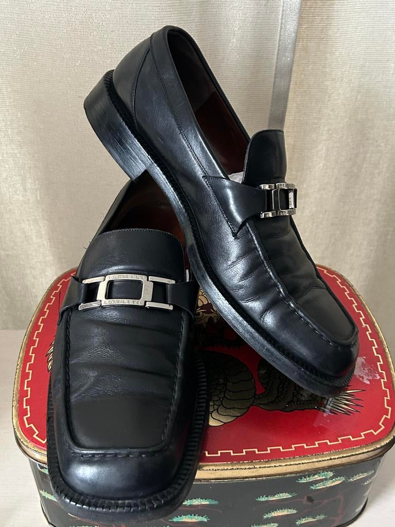 Fratelli Rosetti zwarte leren instappers 10 of 44, Ophalen of Verzenden, Zo goed als nieuw, Zwart