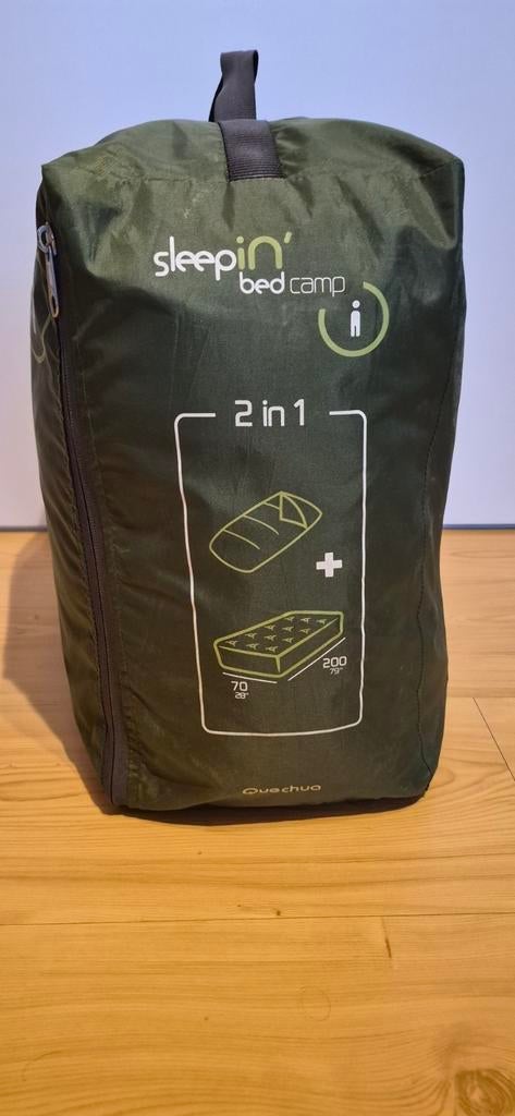 Tout en un : matelas gonflable et sac de couchage, Caravanes & Camping, Enlèvement