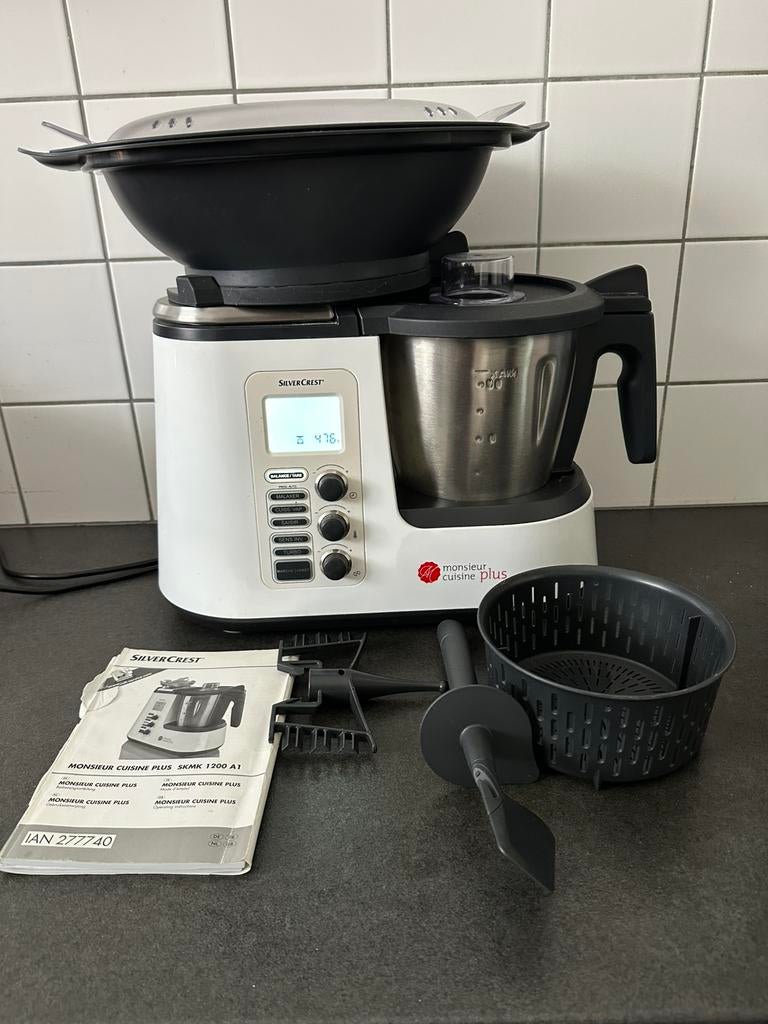 Silvercrest Monsieur Cuisine Plus, Elektronische apparatuur, Keukenmixers, Zo goed als nieuw, 2 tot 3 liter, 3 snelheden of meer