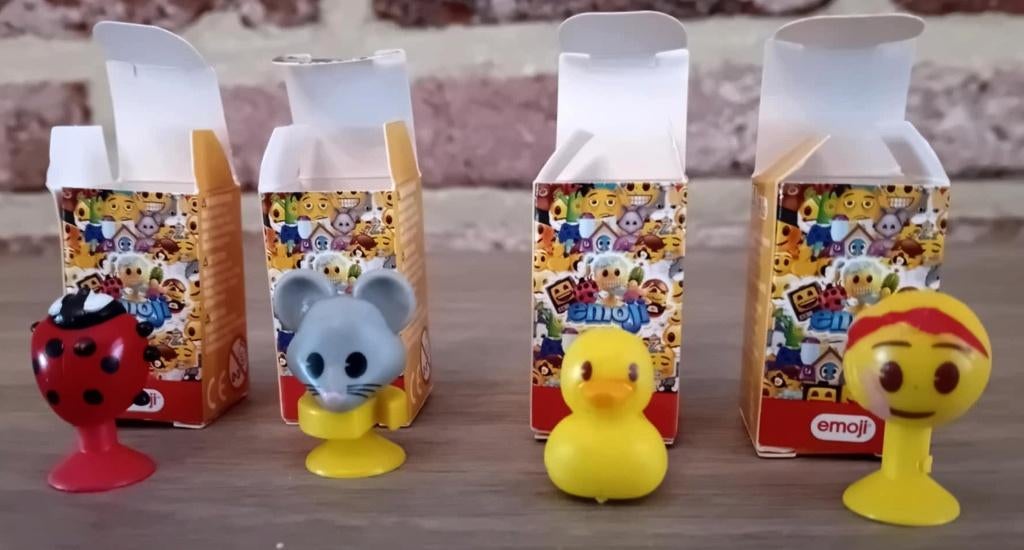 Emoji Aldi / 4 stuks, Verzamelen, Supermarktacties, Aldi, Ophalen of Verzenden