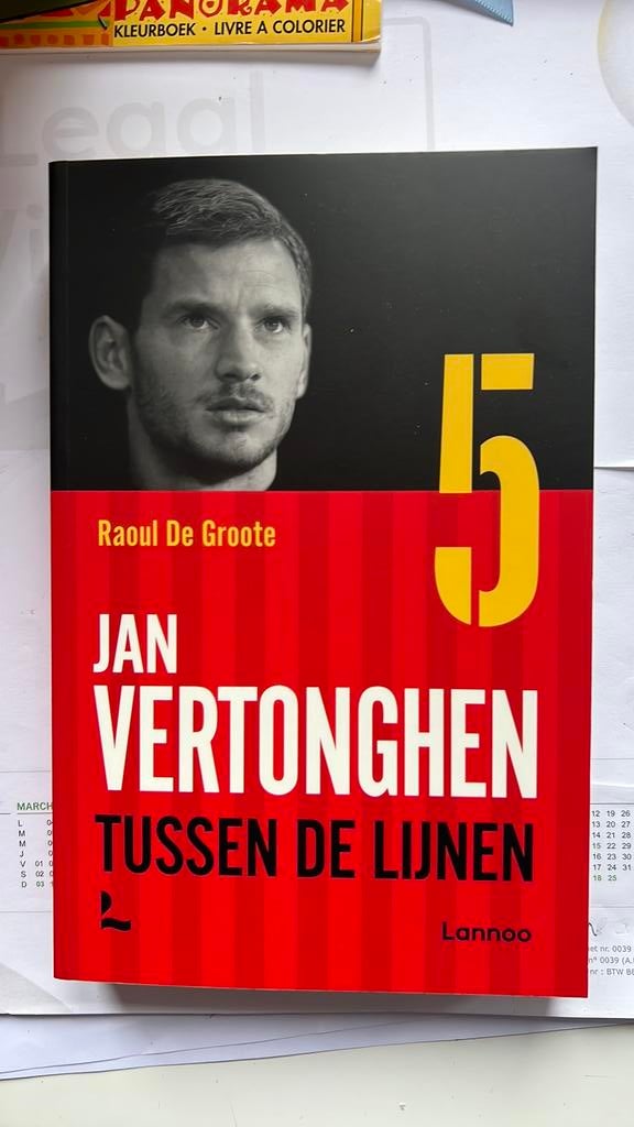 Raoul De Groote - Jan Vertonghen, tussen de lijnen, Neuf, Sport de ballon, Enlèvement ou Envoi, Raoul De Groote