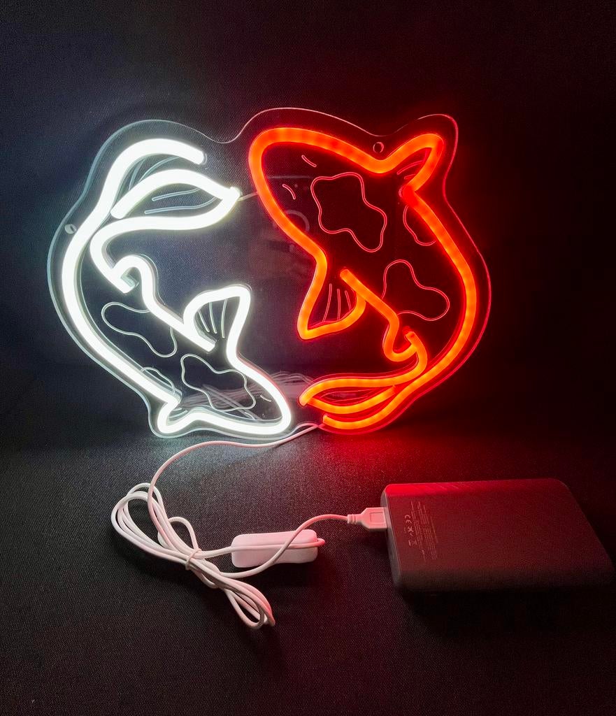 Neon light VISSEN, Ophalen of Verzenden, Nieuw, Lichtbak of (neon) lamp