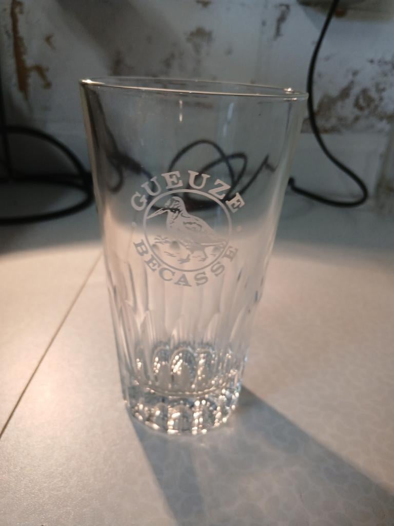 Bierglas gueuze becasse, Verzamelen, Ophalen of Verzenden, Bierglas