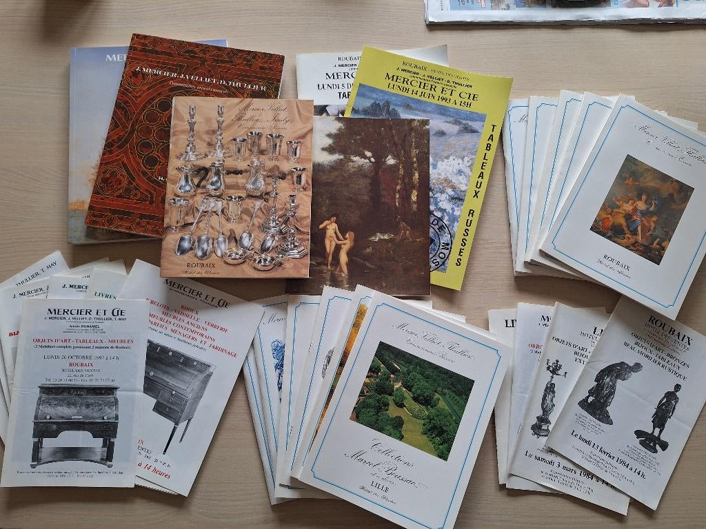Veilingcatalogi Mercier et Cie, Antiquités & Art, Enlèvement, Diverse auteurs