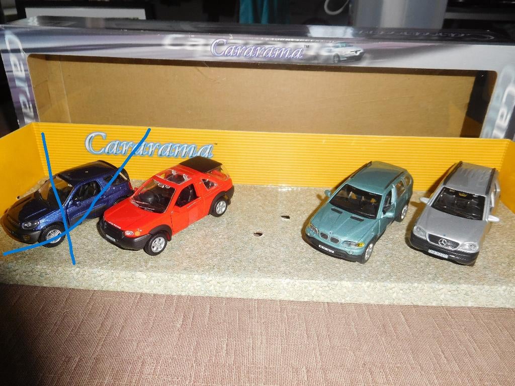 3 Cararama SUV-modellen uit de jaren 2000, Ophalen of Verzenden, Nieuw, Auto, Overige merken