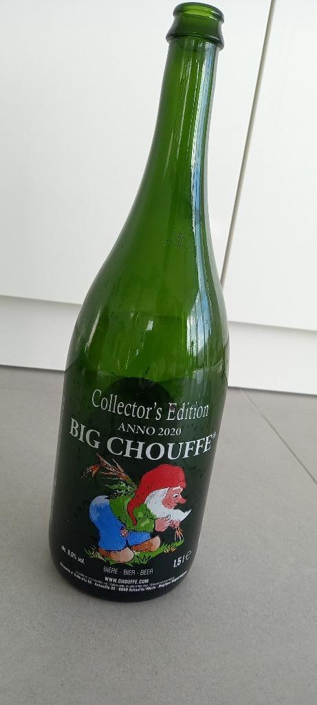 Lege fles Big Chouffe collector's item anno 2020,23,26, Ophalen of Verzenden