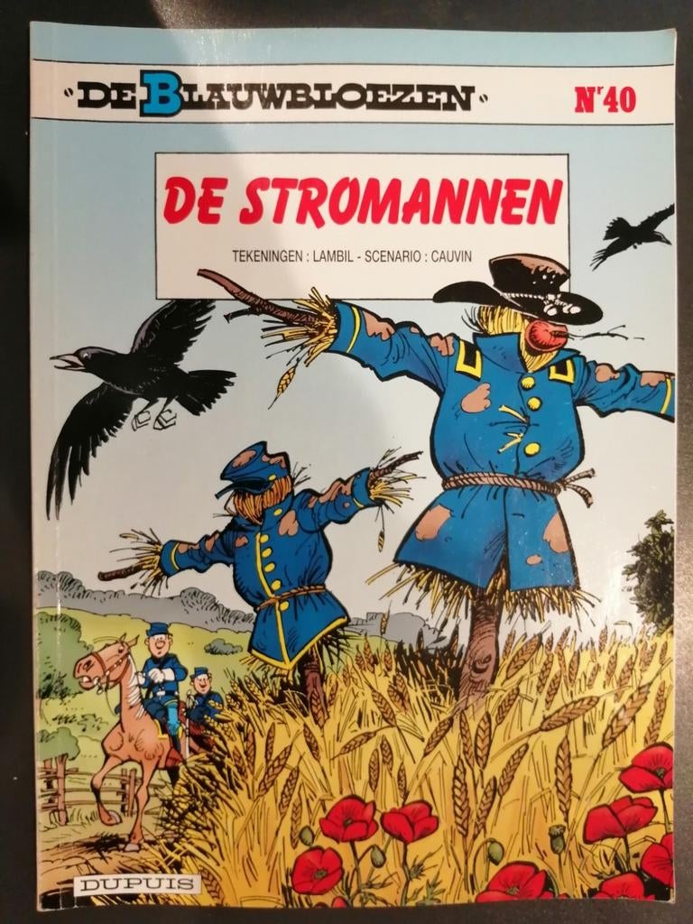 De blauwbloezen de stromannen stripboek, Eén stripboek, Ophalen of Verzenden, Gelezen