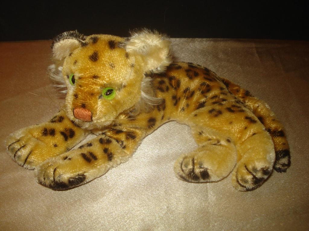 STEIFF Ancien Tigre 33 cm de Long Années 1950 Très Bon Etat, Verzamelen, Beren en Cherished Teddies, Zo goed als nieuw, Overige typen