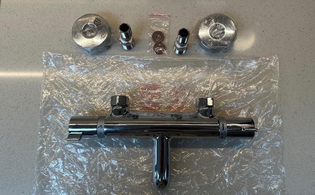 Hansgrohe Ecostat Comfort 13114000 opbouw bad/douche kraan, Ophalen, Zo goed als nieuw, Koper, Bad