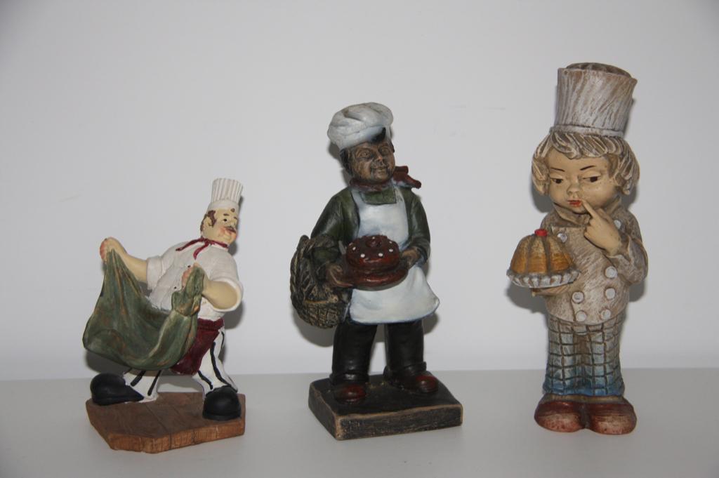 3 brood bakker taart beeldjes * mat wanders * copy verb, Verzenden, Gebruikt, Mens