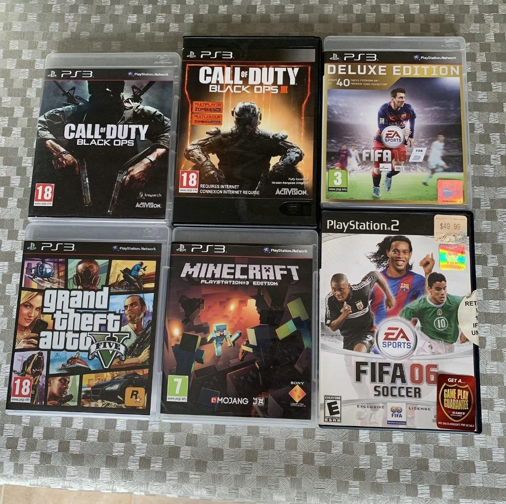 call of duty black OPS - grand theft auto - minecraft - FIFA, Games en Spelcomputers, Games | Sony PlayStation 3, Ophalen of Verzenden