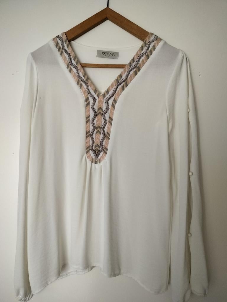 Ercru blouses Enzo Loco maat T 2, Kleding | Dames, Ophalen, Nieuw