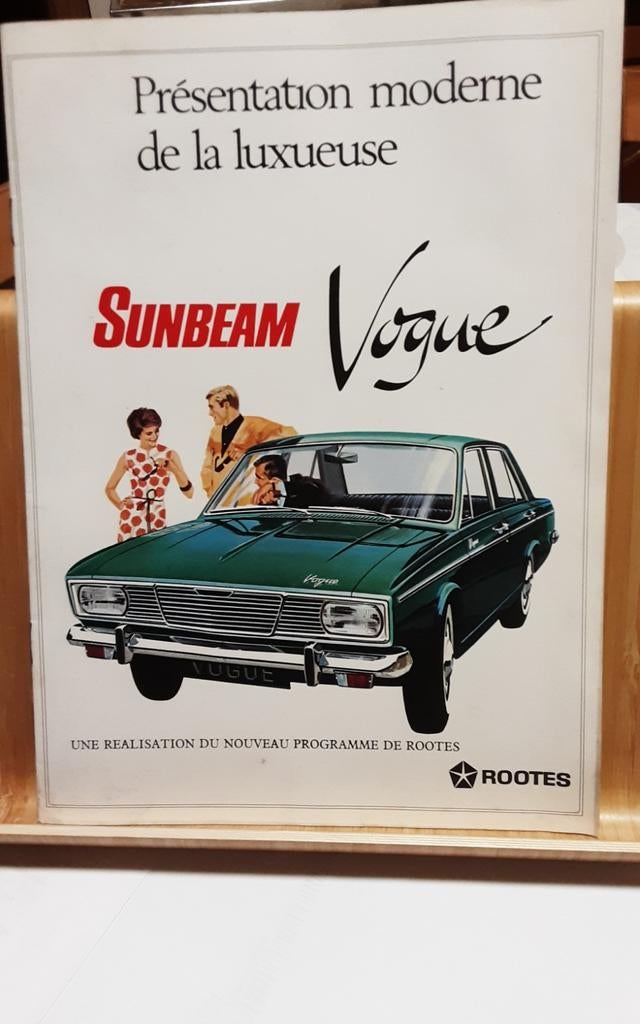 Sunbeam vogue brochure, Ophalen of Verzenden, Zo goed als nieuw