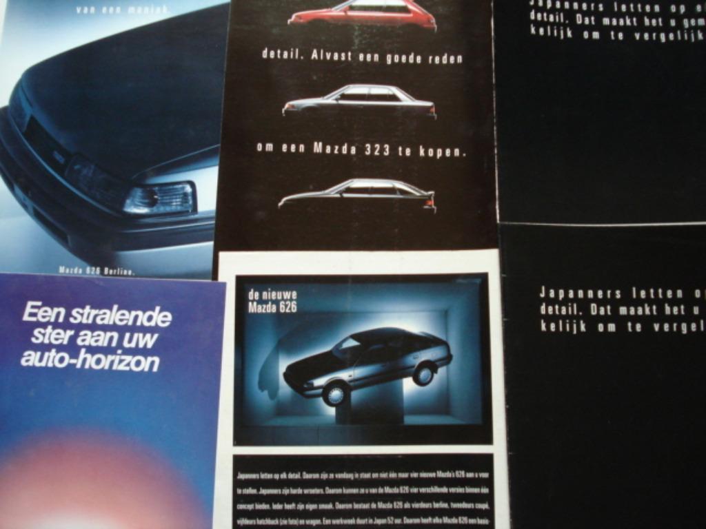 Mazda gamma/323/626 Brochure Catalogue Prospekt LOT van 23!, Verzenden, Gelezen, Mazda