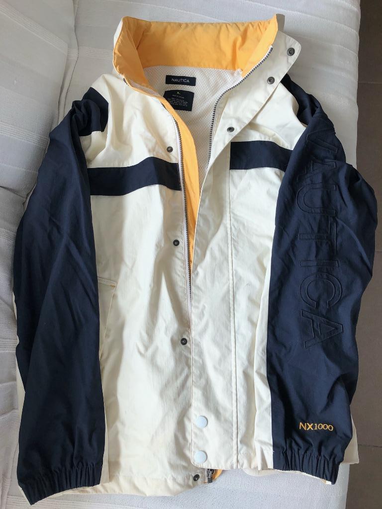 Veste coupe-vent homme NAUTICA (L), Vêtements | Hommes, Enlèvement ou Envoi, NAUTICA, Blanc, Taille 52/54 (L)