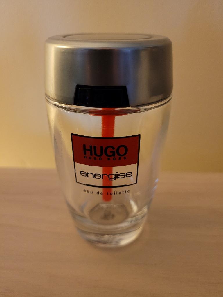 bouteille de parfum vide hugo boss energise 125 ml, Enlèvement ou Envoi, Utilisé, Bouteille de parfum